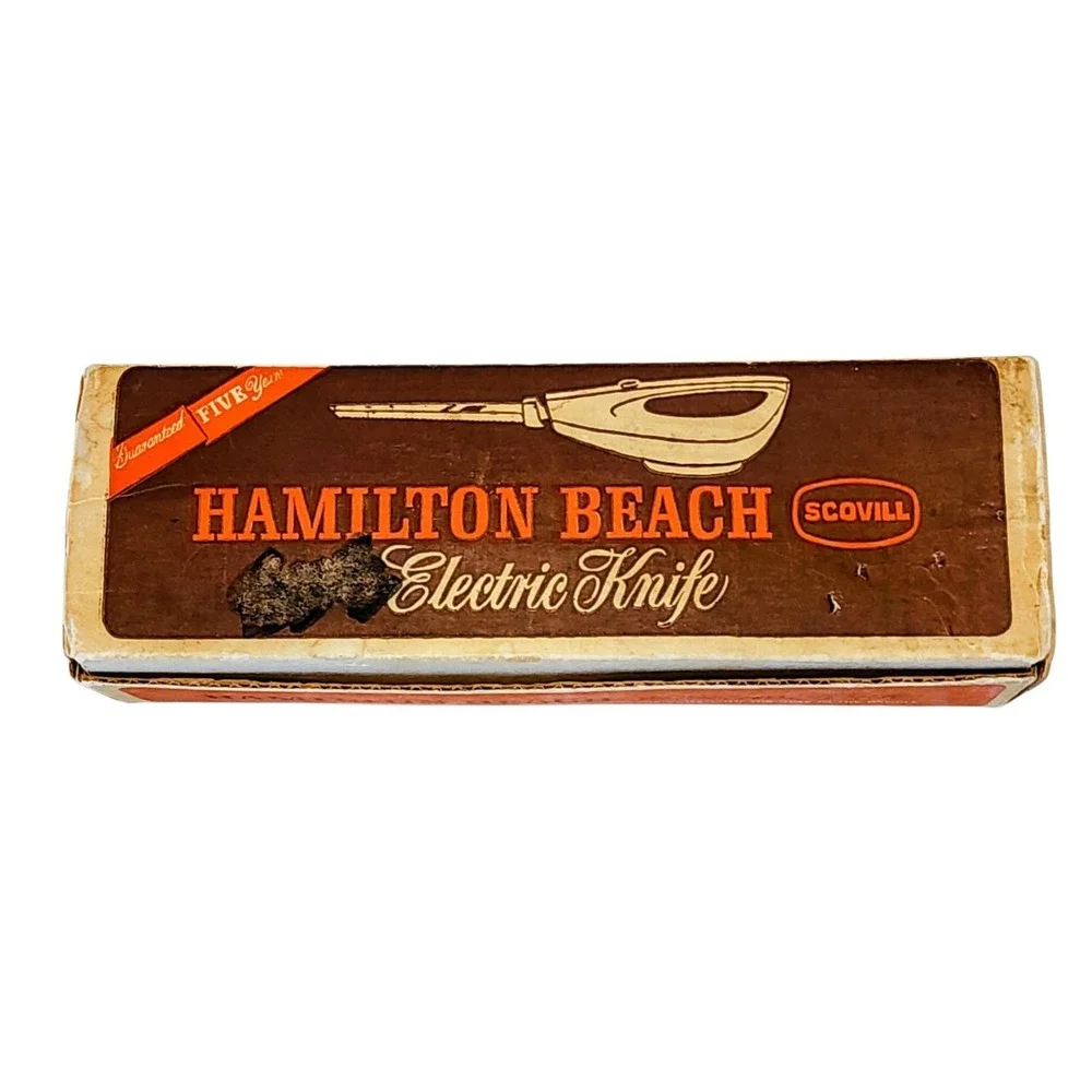 🔥 VINTAGE HAMILTON BEACH ELECTRIC KNIFE ORIGINAL BOX 275-2 RETRO BEAUTIFUL 🔥